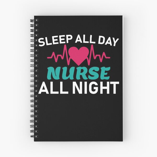 Artikelvorschau, Schlafen Sie den ganzen Tag Krankenschwester die ganze Nacht Krankenpflege Geschenk entworfen und verkauft von LostLatticework.