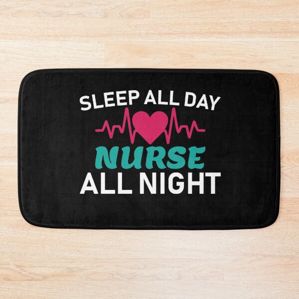Item preview, Sleep All Day Nurse All Night Nursing Gift designed and sold by LostLatticework.