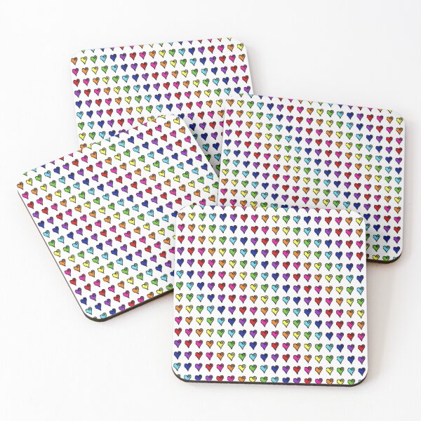Item preview, Fun Flirty Rainbow Hearts designed and sold by Pixelchicken.