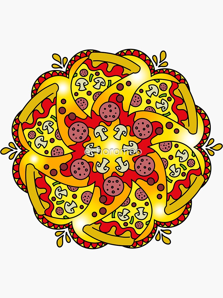 "Pepperoni Dream" Sticker by echoromeo Redbubble