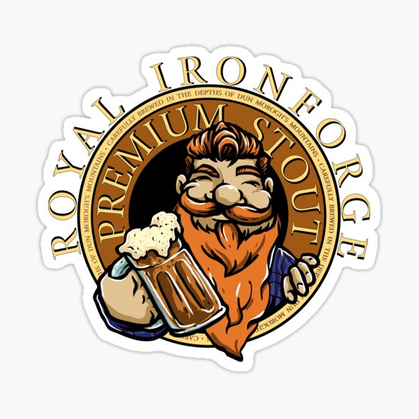 Royal Ironforge Premium Stout Sticker