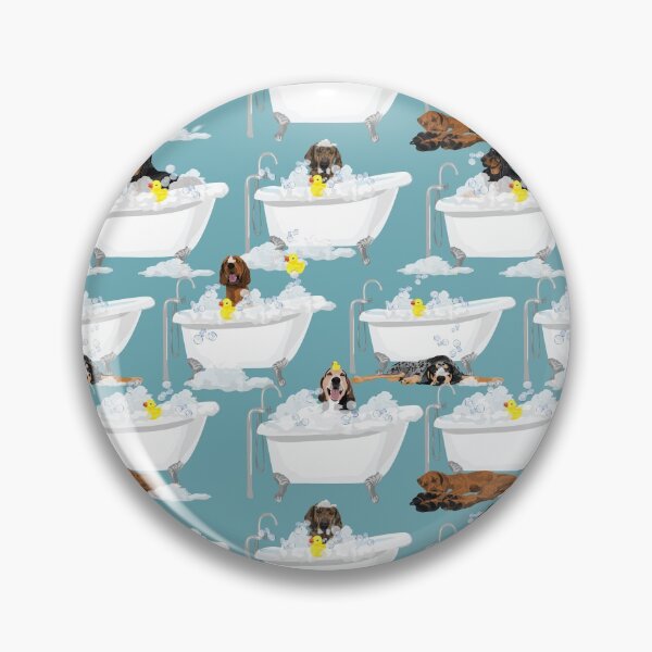 Item preview, Coonhound Bathtime designed and sold by ArtofACoonhound.