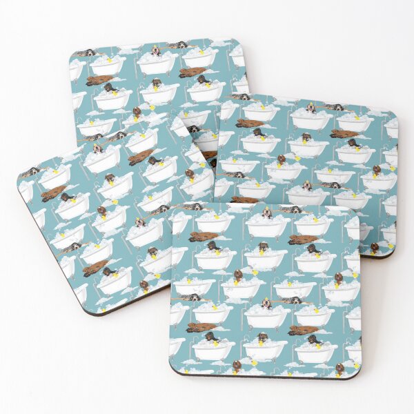 Item preview, Coonhound Bathtime designed and sold by ArtofACoonhound.