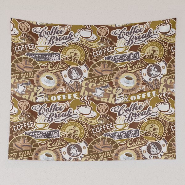 Item preview, Coffee Logos Pattern designed and sold by blayzeink.