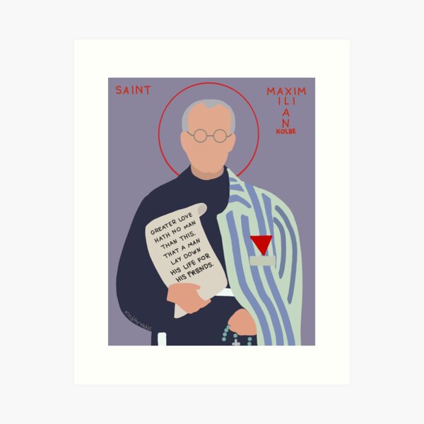 Item preview, St. Maximilian Kolbe designed and sold by Brooke Therese.