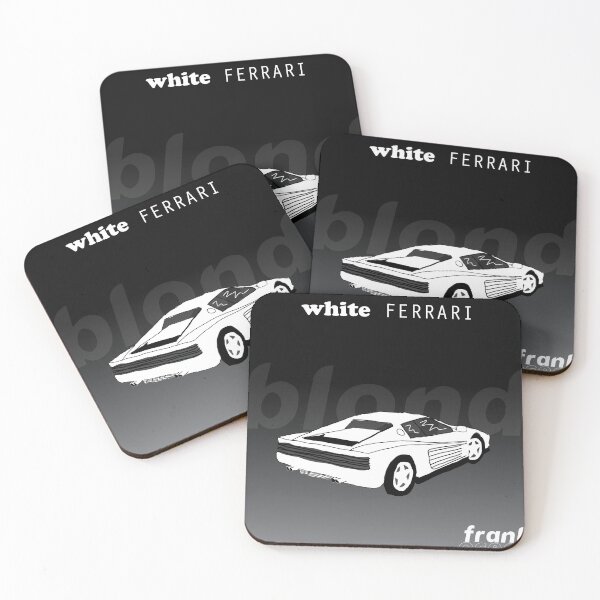 Item preview, white ferrari single cover designed and sold by SimonNeedham.