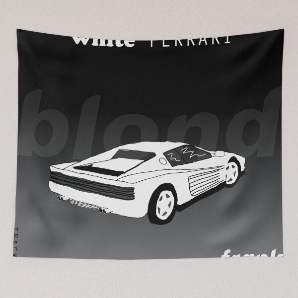 Item preview, white ferrari single cover designed and sold by SimonNeedham.