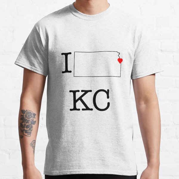 Kansas City Heart Tee White Red Blue Sport Gray Black 