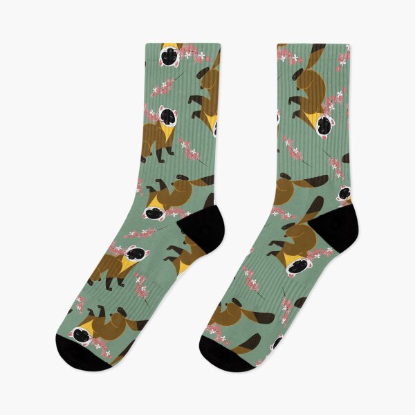 Item preview, Sakura Japanese marten green designed and sold by belettelepink.