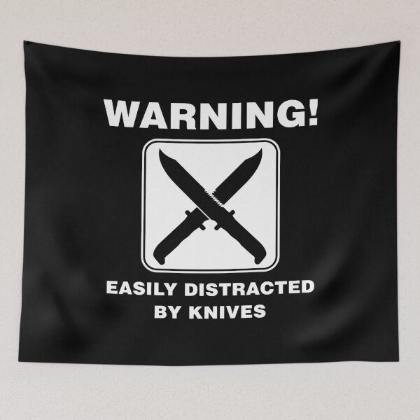 Item preview, Easily Distracted by Knives Knife Collector graphic designed and sold by jakehughes2015.