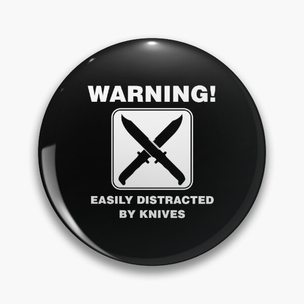 Item preview, Easily Distracted by Knives Knife Collector graphic designed and sold by jakehughes2015.