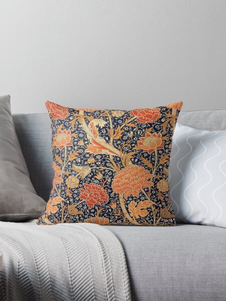 Item preview, William Morris Cray Blue and Orange designed and sold by Pixelchicken.