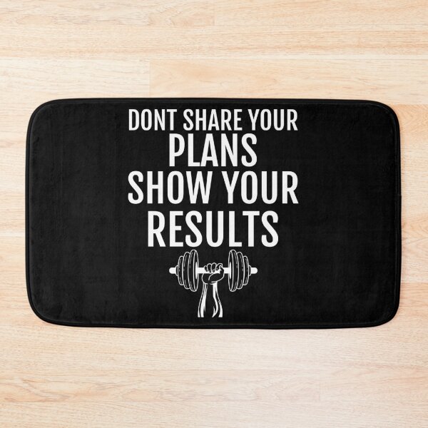 Item preview, Don't Share Your Plans Show Your Results Motivational graphic designed and sold by jakehughes2015.