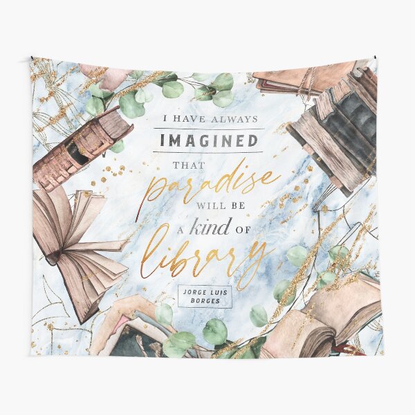 Item preview, Paradise library designed and sold by Stella Bookish Art.