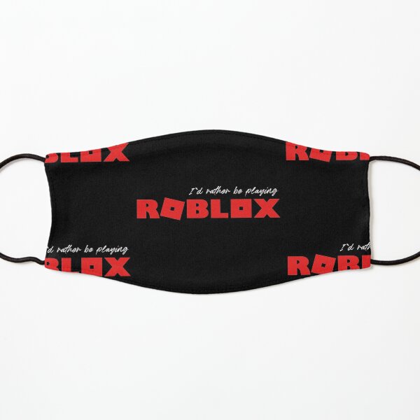I D Rather Be Playing Roblox Mask By Nice Tees Redbubble - roblox black knight helmet id