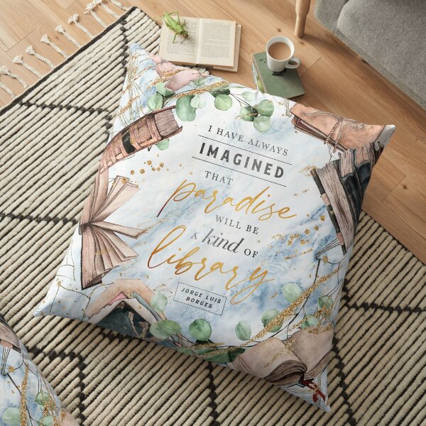 Paradise library Floor Pillow