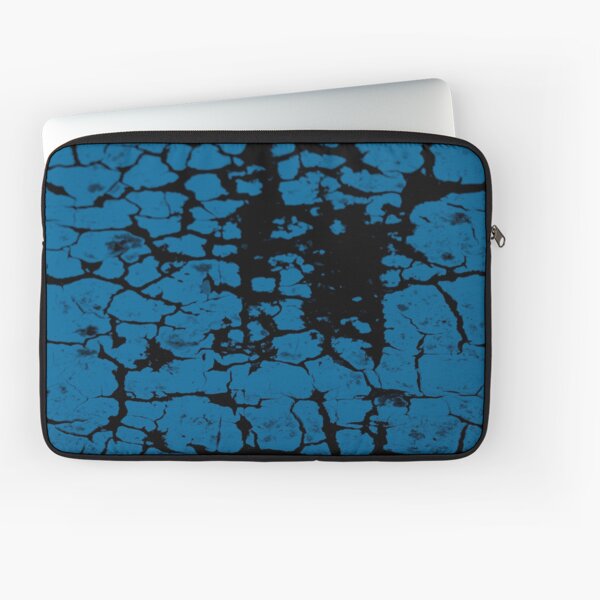Teal crackle blue Laptop Sleeve