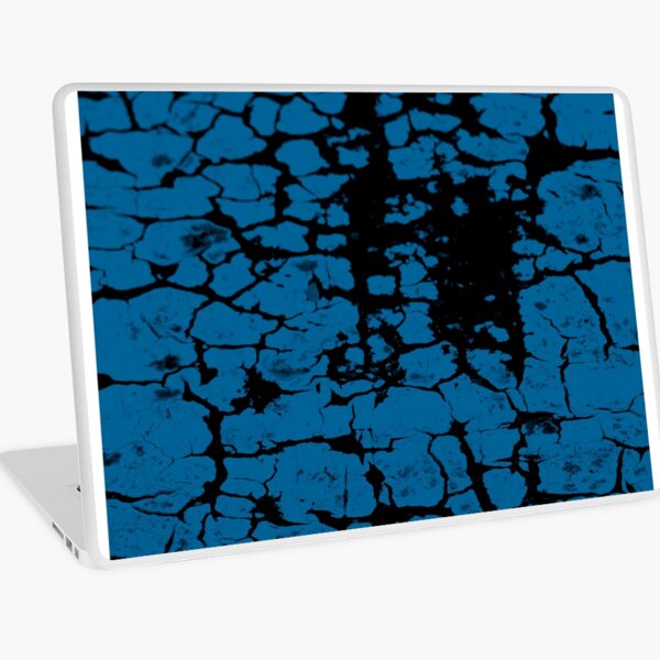 Teal crackle blue Laptop Skin