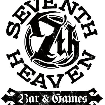 Artwork thumbnail, Sector 7 • Seventh Heaven Bar (Black) by forgotten-art
