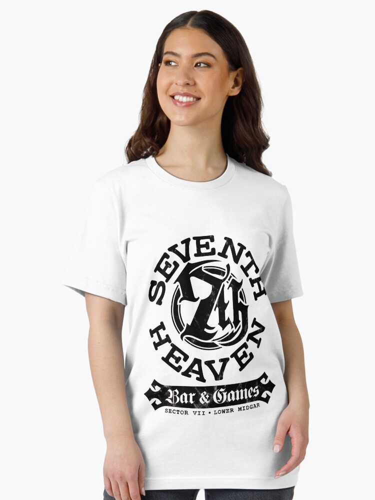 Thumbnail 2 of 7, Essential T-Shirt, Sector 7 • Seventh Heaven Bar (Black) designed and sold by forgotten-art.
