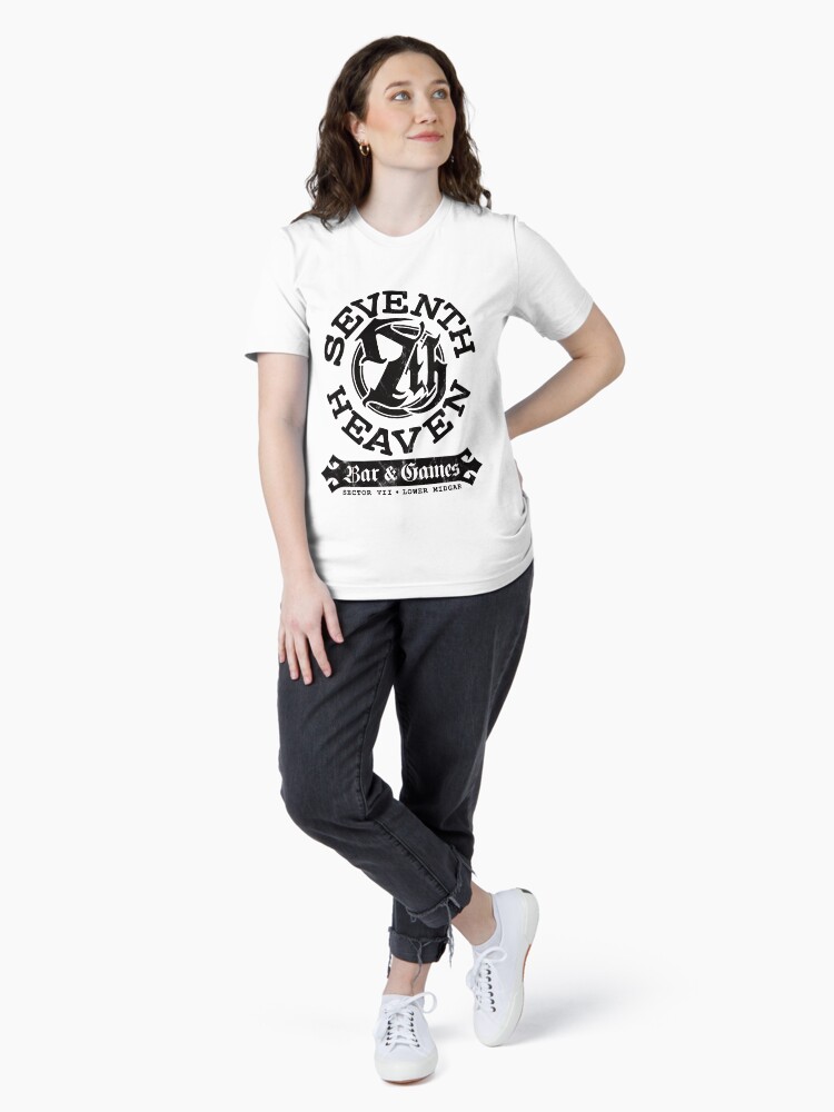 Thumbnail 4 of 7, Essential T-Shirt, Sector 7 • Seventh Heaven Bar (Black) designed and sold by forgotten-art.
