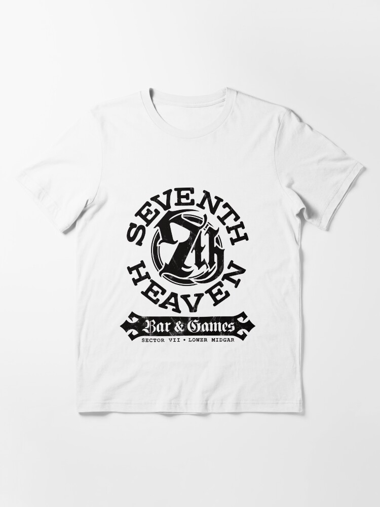 Thumbnail 3 of 7, Essential T-Shirt, Sector 7 • Seventh Heaven Bar (Black) designed and sold by forgotten-art.