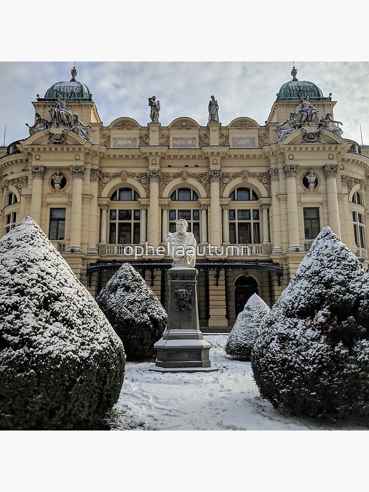 Theatre in Krakow under the snow by opheliaautumn