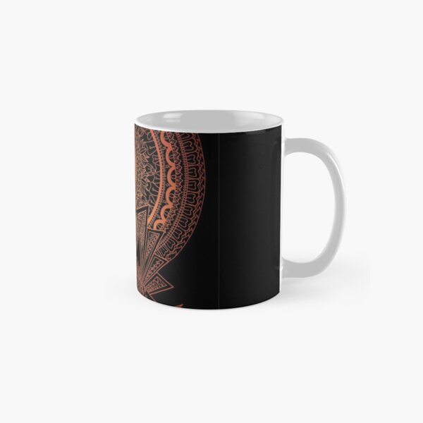 Reborn Lotus Mandala Black - By SimmyGhatt Classic Mug