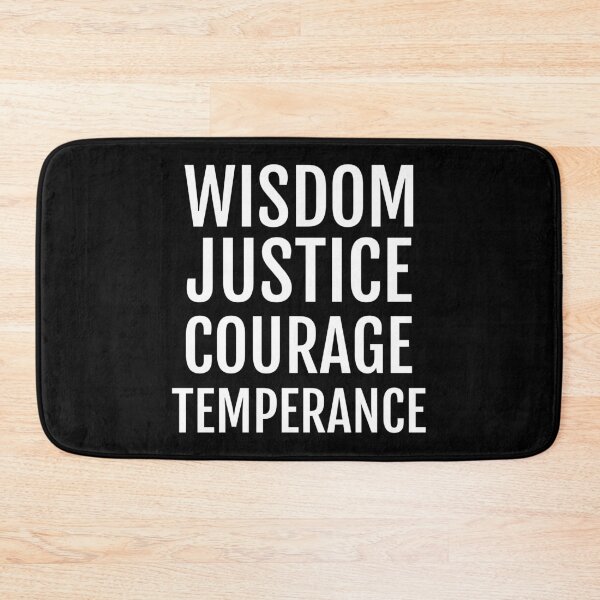 Item preview, Stoicism Cardinal Virtues Wisdom Justice Courage Temperance print designed and sold by jakehughes2015.