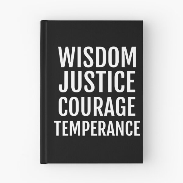 Item preview, Stoicism Cardinal Virtues Wisdom Justice Courage Temperance print designed and sold by jakehughes2015.