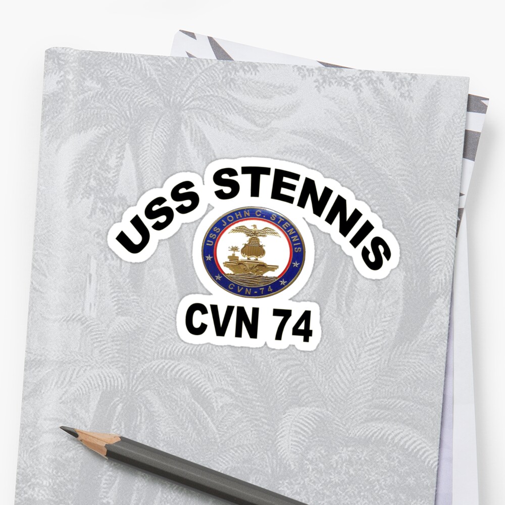 Uss John C Stennis Cvn 74 Crest Sticker By Spacestuffplus Redbubble