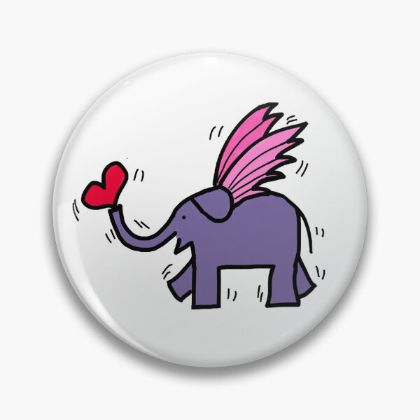 Item preview, Flying Purple Love Elephant designed and sold by Beth A.  Richardson.