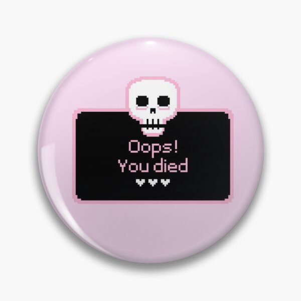 Item preview, Goth Oops! You died Cute Sticker designed and sold by Star Star.