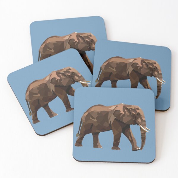 Item preview, Elephant Geometric Polygon Art designed and sold by PawsitiveGifts.