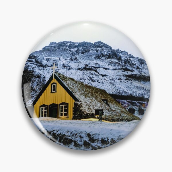 Item preview, Hofskirkja Turf Church in December designed and sold by opheliaautumn.
