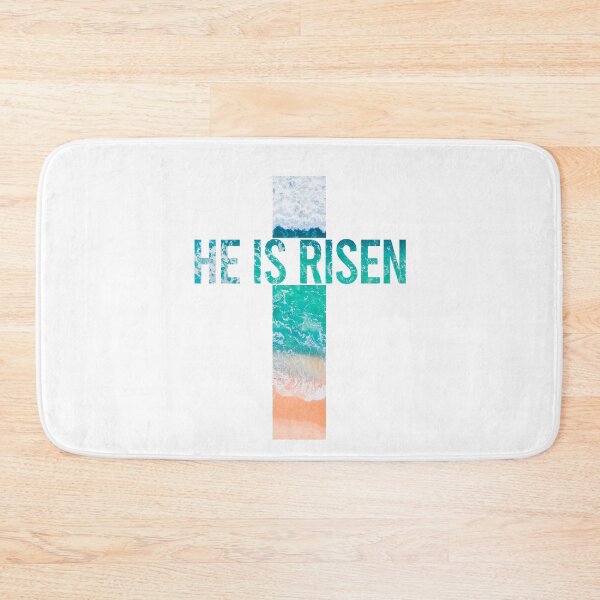 Item preview, He is Risen Ocean Cross designed and sold by move-mtns.