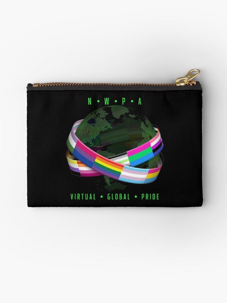 Zipper Pouch, NWPA Global Virtual Pride designed and sold by Patrick Hiller