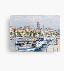 Split Waterfront Metal Print