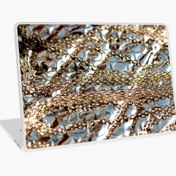 Silver texture Laptop Skin