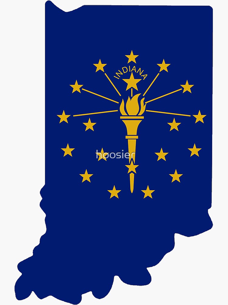 Printable Indiana State Flag