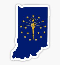 Indiana State Flag Sticker