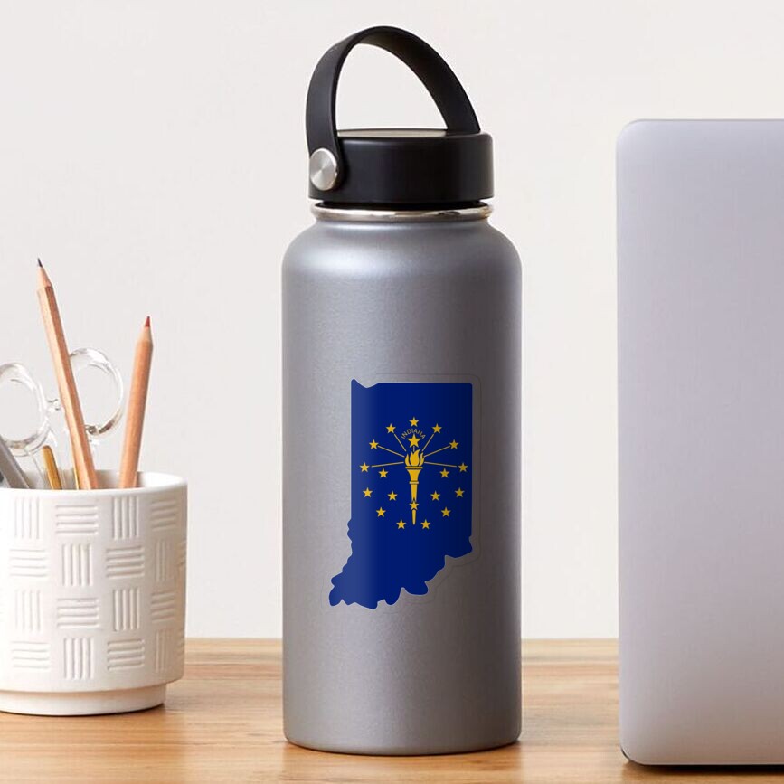 Indiana State Flag Sticker