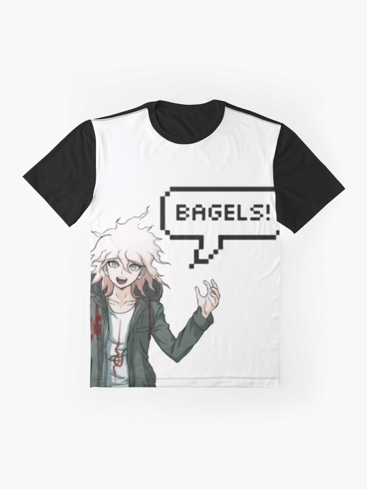 Alternate view of Nagito Komaeda - BAGELS! (NicoB) Graphic T-Shirt