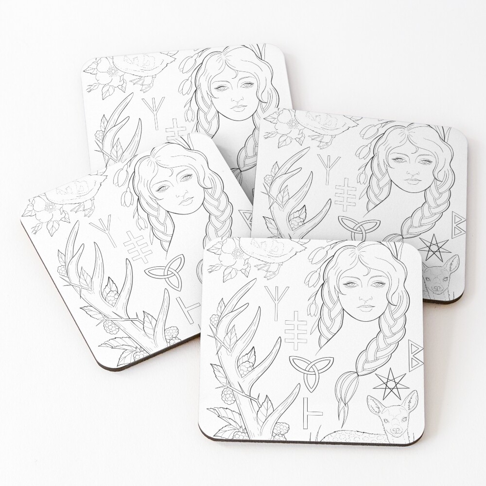 Item preview, Coasters (Set of 4) designed and sold by triplegoddess.