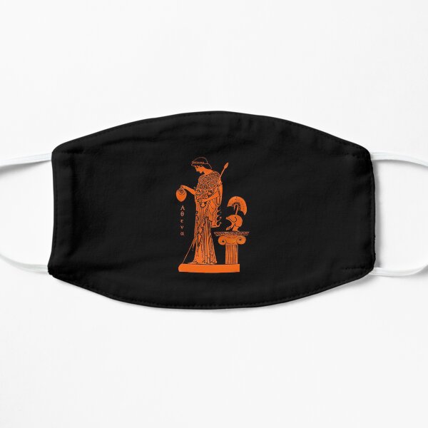 Athena Minerva red figure vase Flat Mask