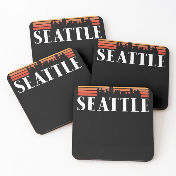 Item preview, Seattle - Vintage 70s Skyline Seattle  Us City Souvenir designed and sold by Rzelemenz.
