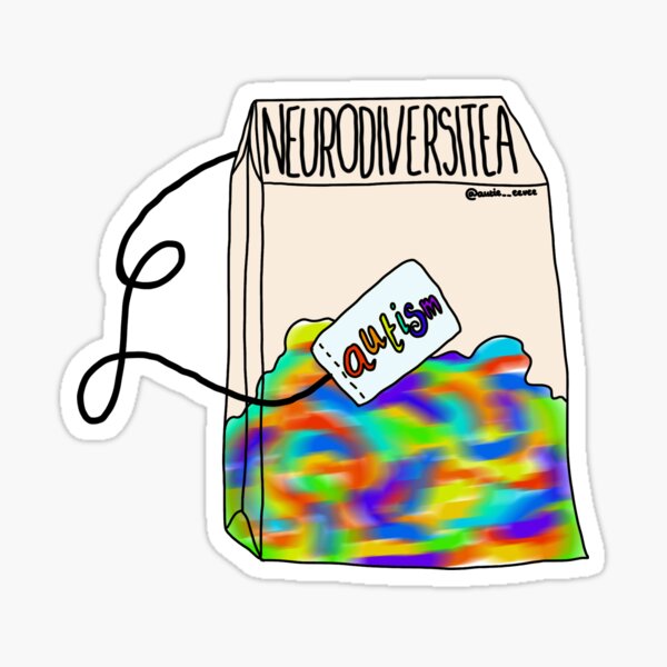 Neurodiversitea Types (Autism) Sticker