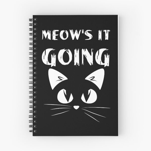 Item preview, Funny Cat T Shirt Meow's It Going Shirt Cute Cat Pun Tee For Men Women Kids Ladies Gift Cat Saying Tee Kitten Cat Mom Dad Retro Graphic designed and sold by mohamedlaid.