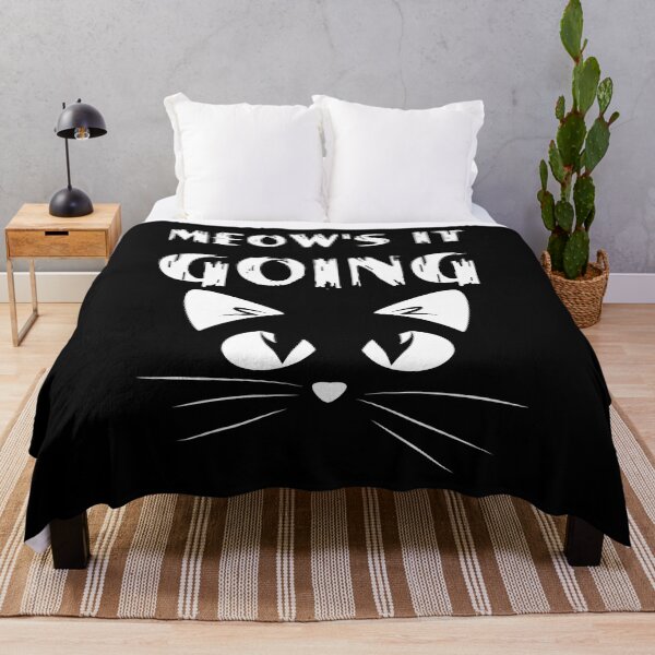 Item preview, Funny Cat T Shirt Meow's It Going Shirt Cute Cat Pun Tee For Men Women Kids Ladies Gift Cat Saying Tee Kitten Cat Mom Dad Retro Graphic designed and sold by mohamedlaid.