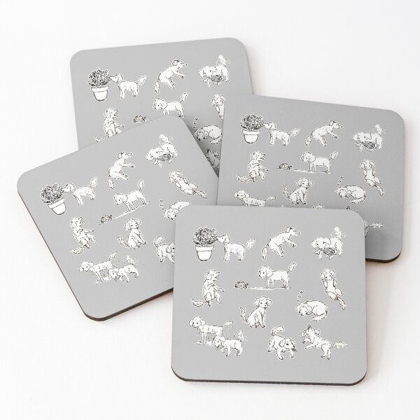 Item preview, Little Doggos (grey) designed and sold by HannaTurpeinen.